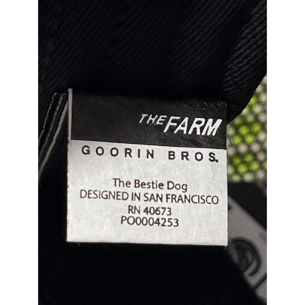 Goorin Bros The Farm Bestie Dog Trucker Hat Black Snapback 101-1782 MSRP$40 NEW